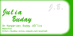 julia buday business card